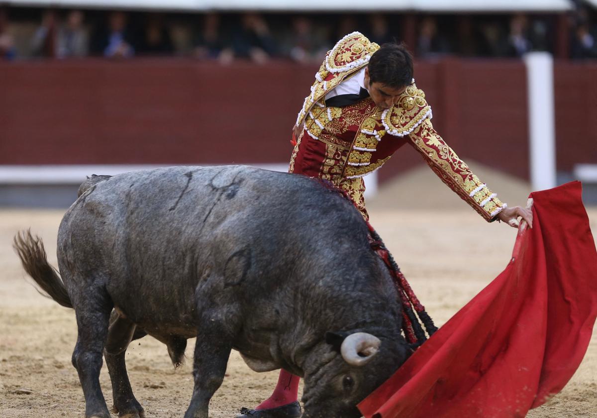 Perera en la plaza de toros de Las Ventas el día de la Hispanidad.