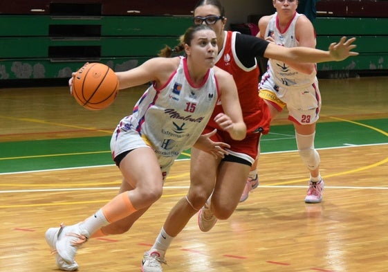 Leticia Conca, en el partido de la primera vuelta ante el Siglo XXI.