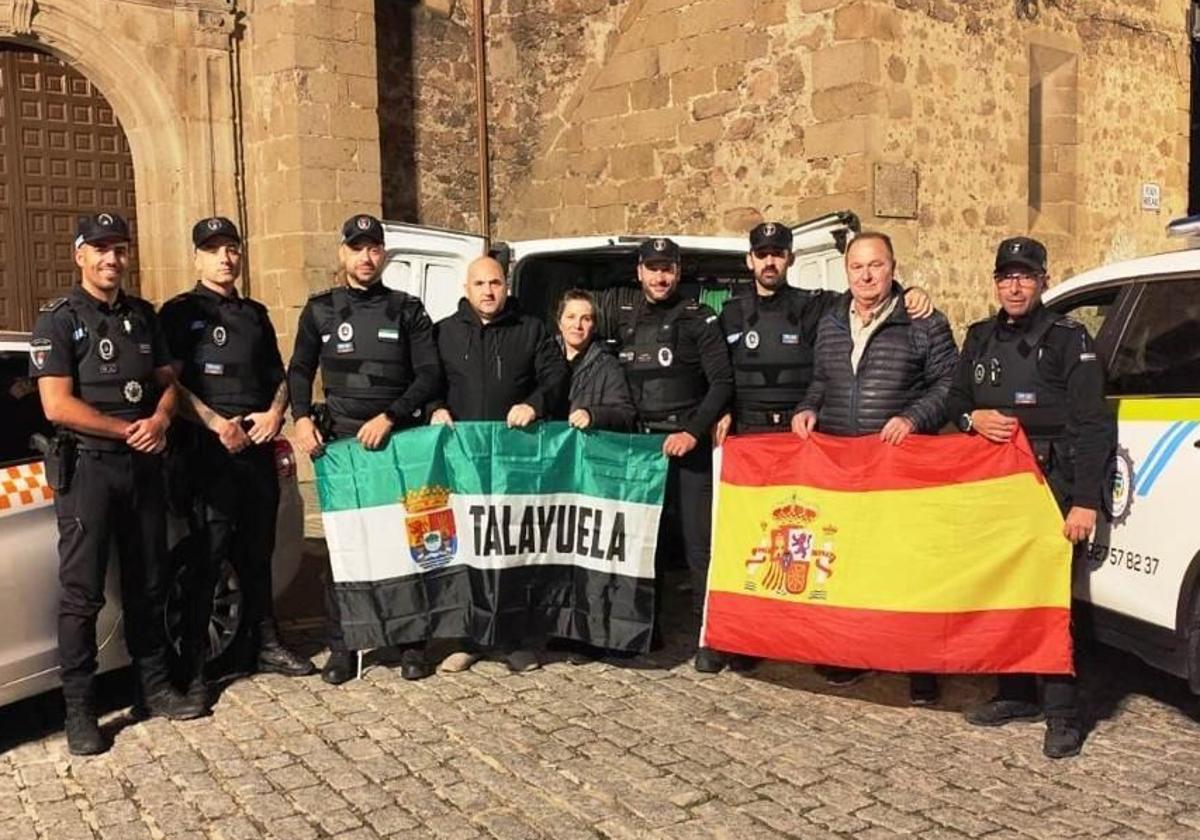 Integrantes de la Policía Local talayuelana.