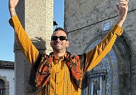 Sergio Gómez, en Peraleda la semana pasada.