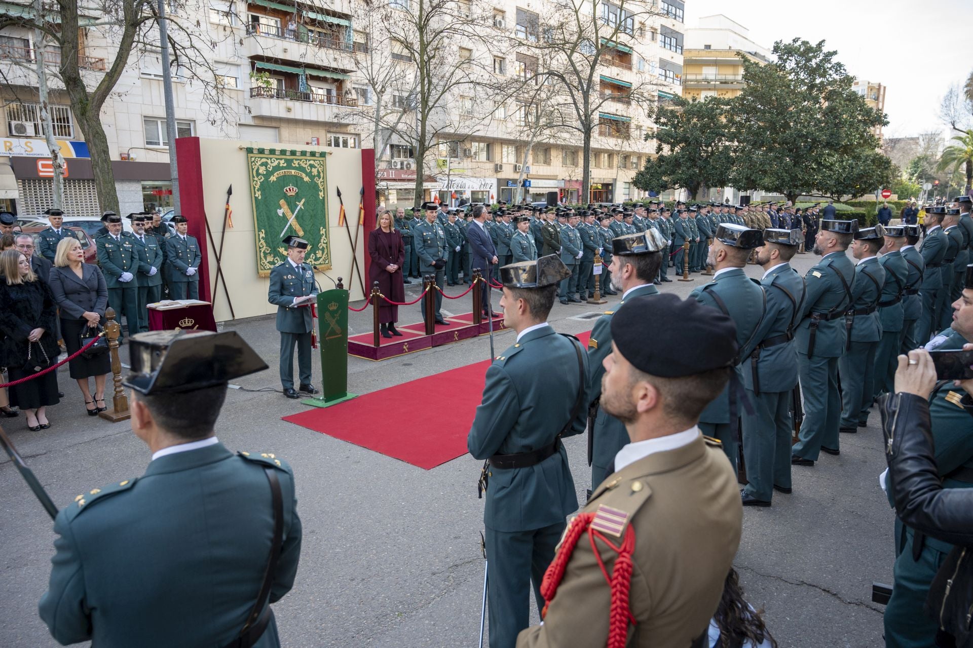 Toma de posesión de José Manuel Santiago Marín al frente de la Guardia Civil en Extremadura