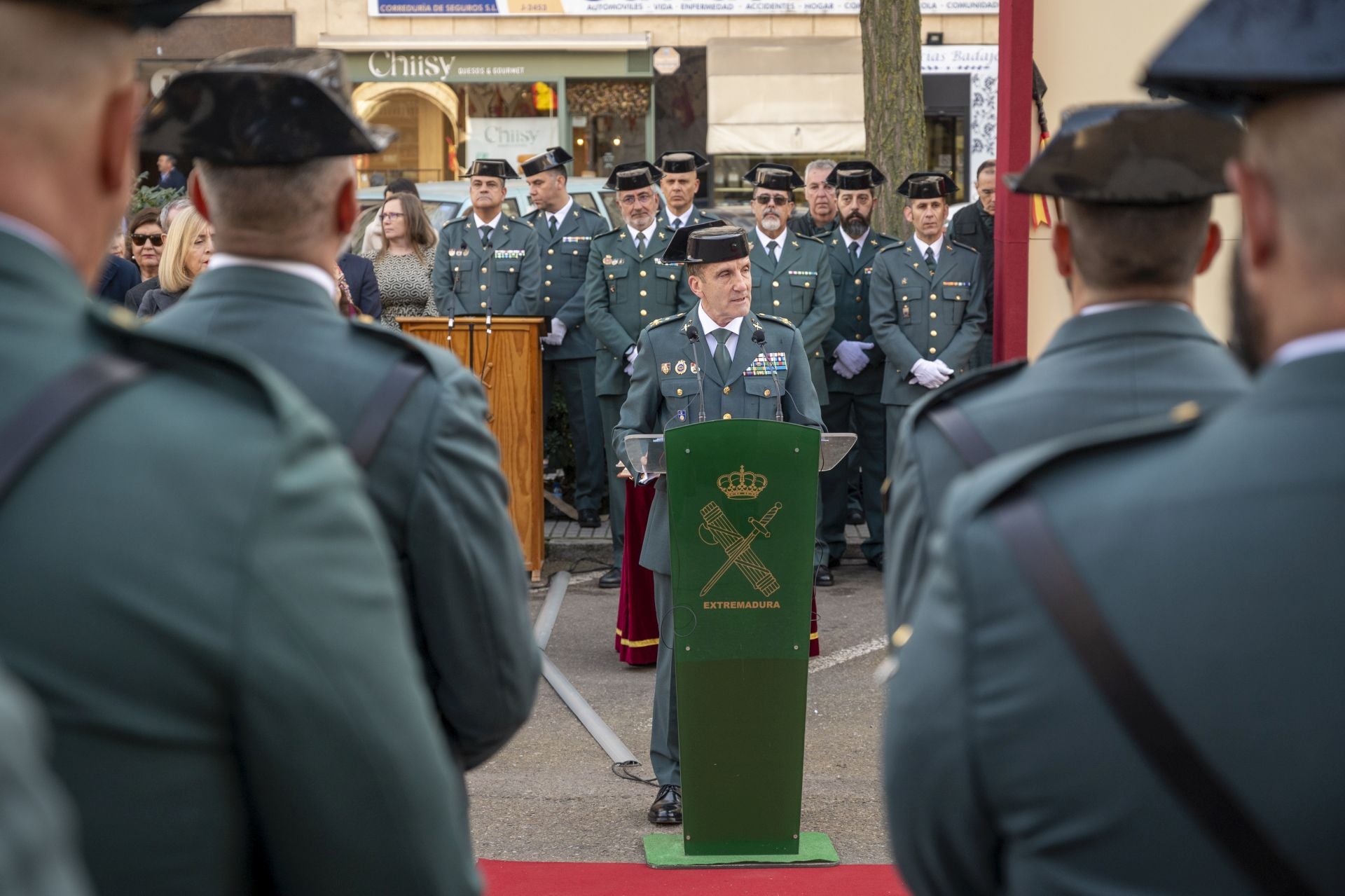 Toma de posesión de José Manuel Santiago Marín al frente de la Guardia Civil en Extremadura