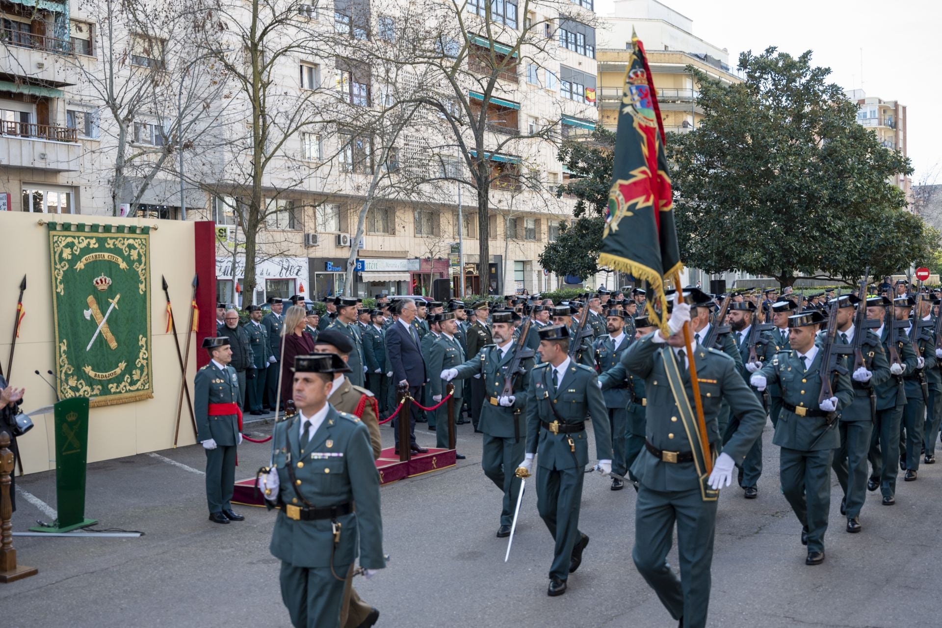 Toma de posesión de José Manuel Santiago Marín al frente de la Guardia Civil en Extremadura