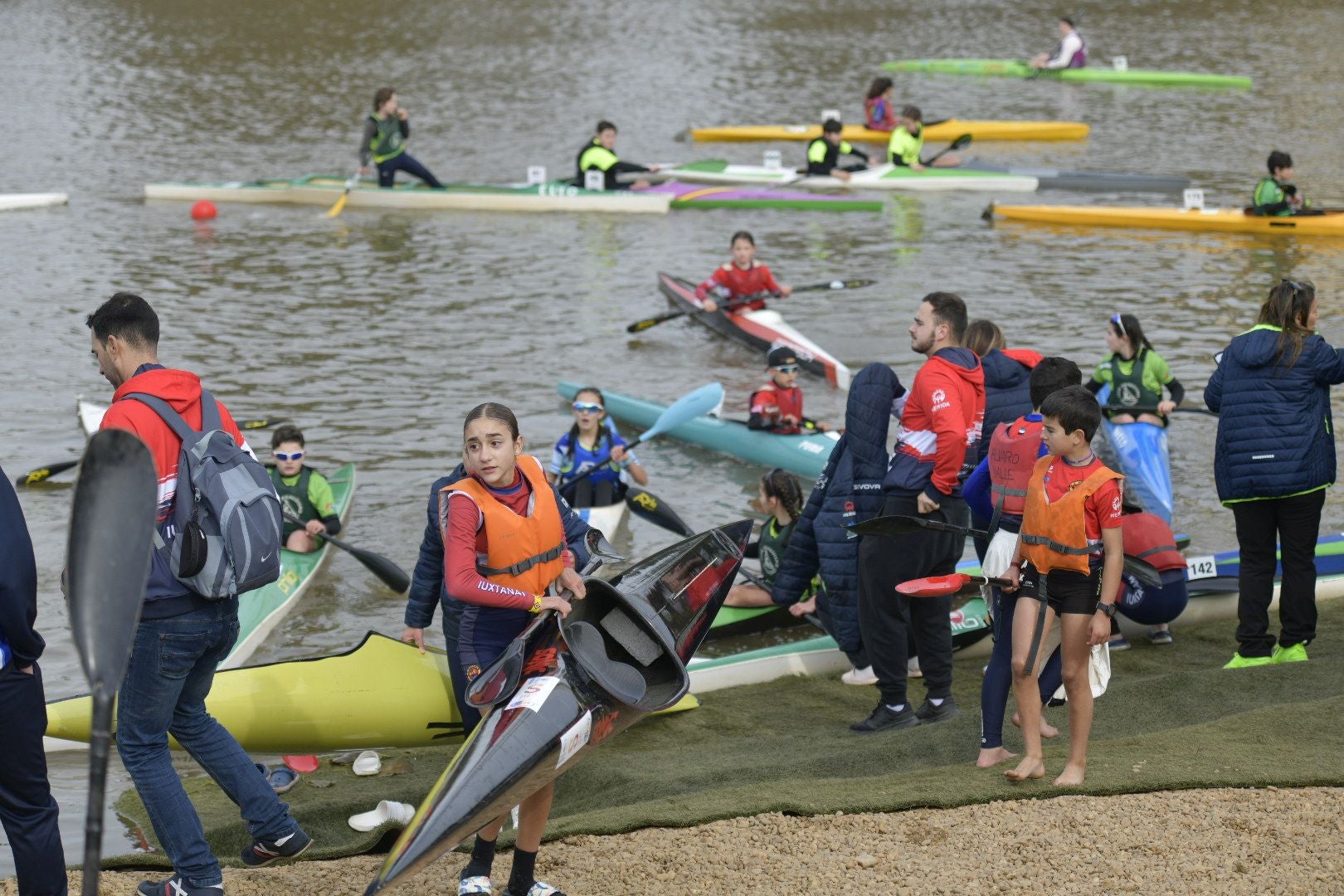 Fotos | La primera regata de piragüismo del circuito de los Judex de 2025 en el Guadiana