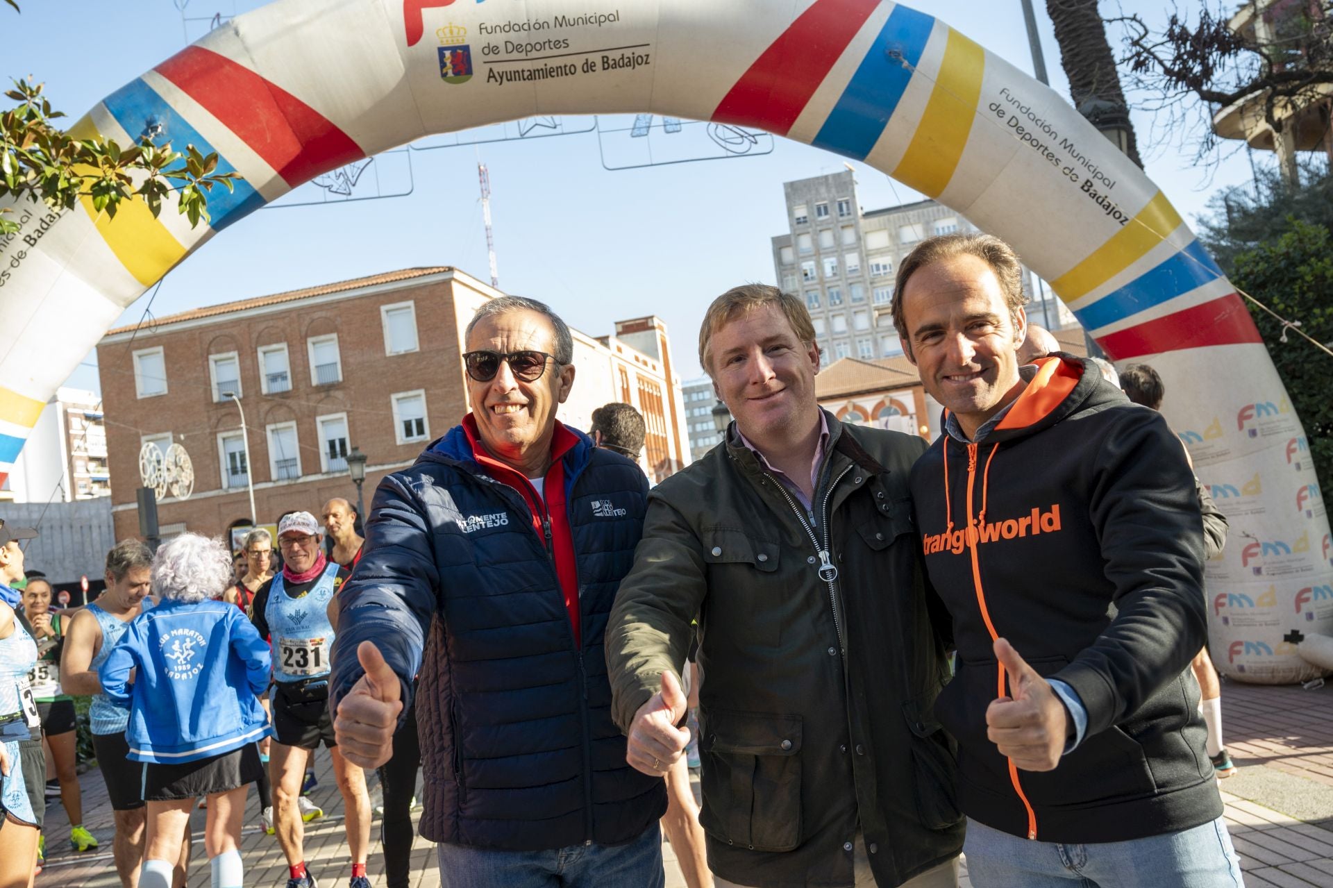 Carlos Gazapo y Raquel Cabaço se imponen en la media maratón Badajoz-Elvas