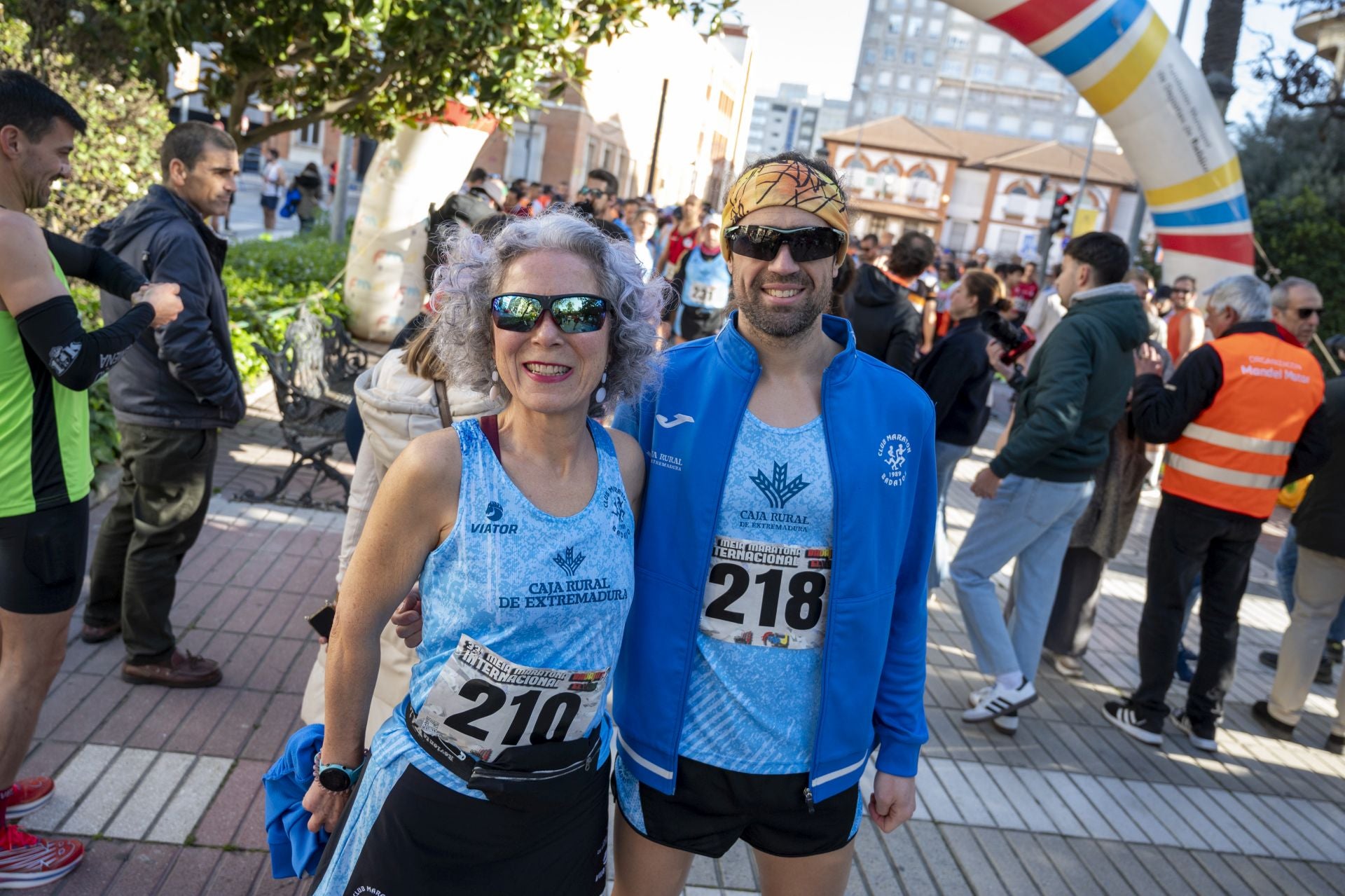 Carlos Gazapo y Raquel Cabaço se imponen en la media maratón Badajoz-Elvas