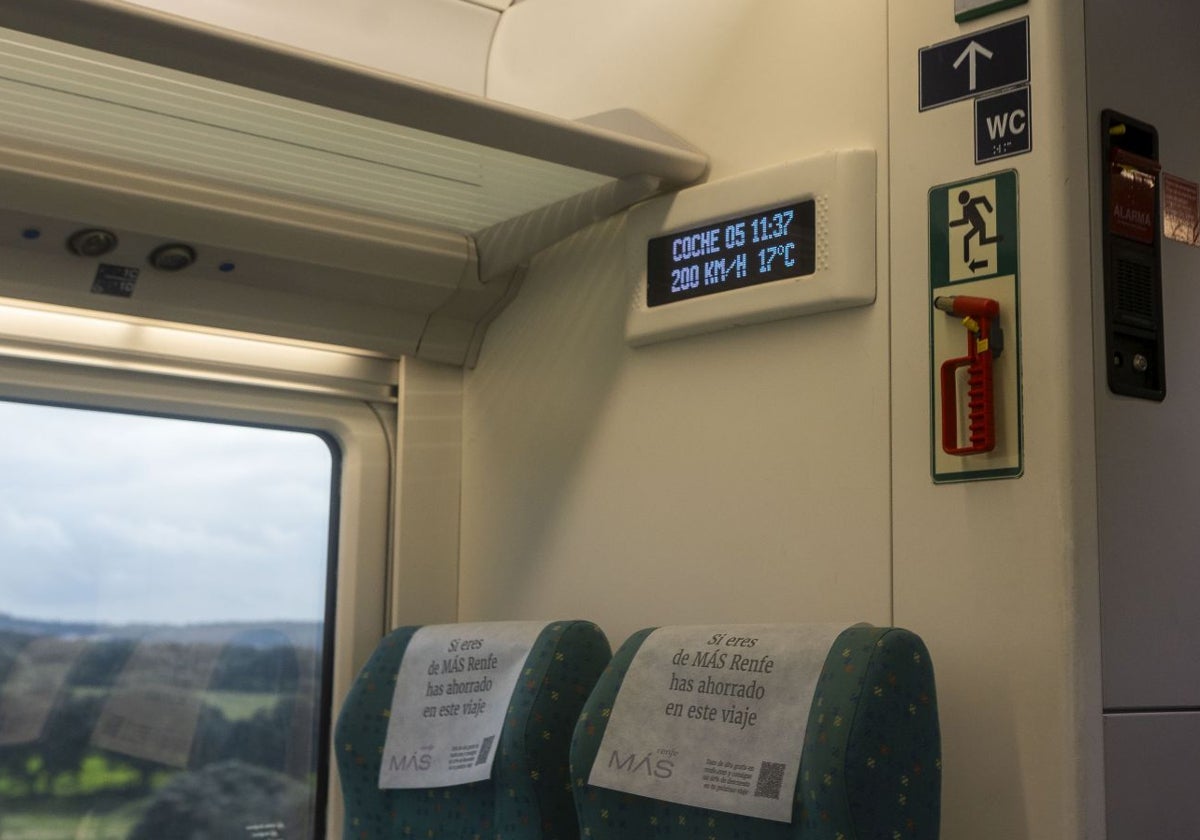 Tren Alvia a 200 kilómetros por hora este miércoles entre Cáceres y Montijo.