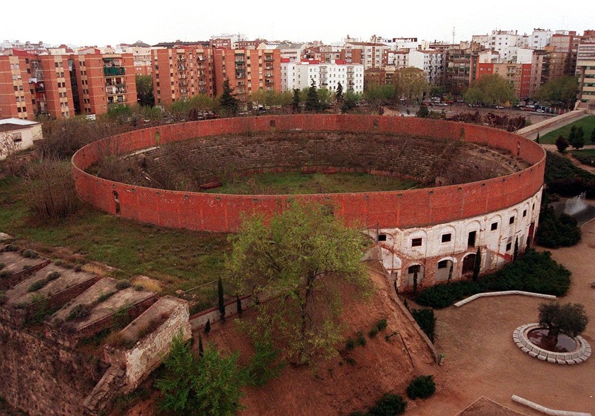 La antigua plaza de toros de Badajoz.