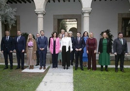 María Guardiola e Isabel Díaz Ayuso, en Mérida.