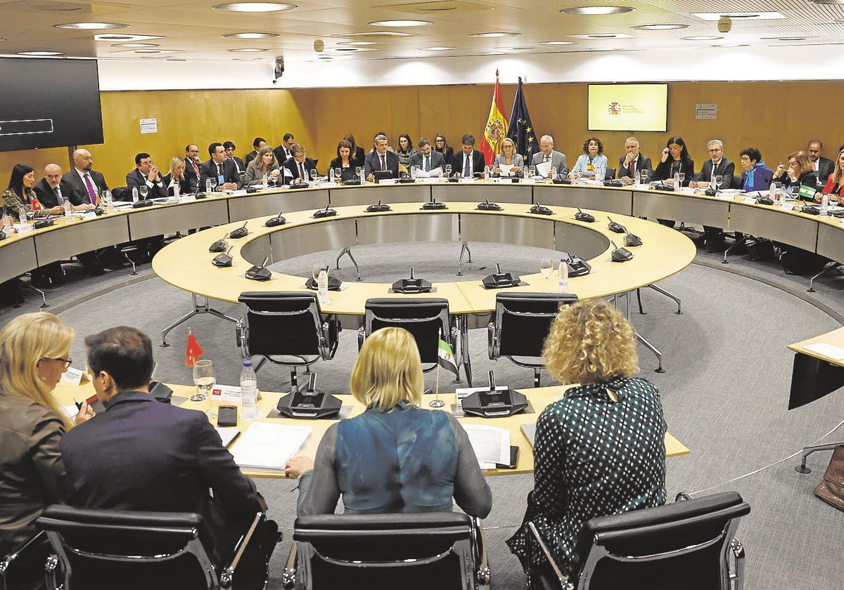 Reunión del Consejo de Política Fiscal y Financiera a finales de 2023.