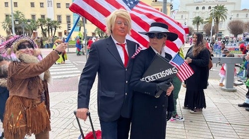 El presidente de los Estados Unidos, Donald Trump, no ha faltado a los Carnavales de Badajoz