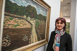 Catalina Pulido, con la nueva obra del Meiac.
