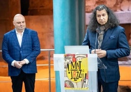 Raúl Miguel y Alfonso Ramos, en la presentación del Mit Jazz Festival.