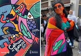 Sosa disfrazados del cartel del Carnaval de Badajoz 2025.
