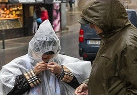 Imagen de archivo de un día lluvioso en la región.