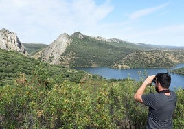 Salto del Gitano visto desde Peñafalcón, en el parque nacional de Monfragüe.