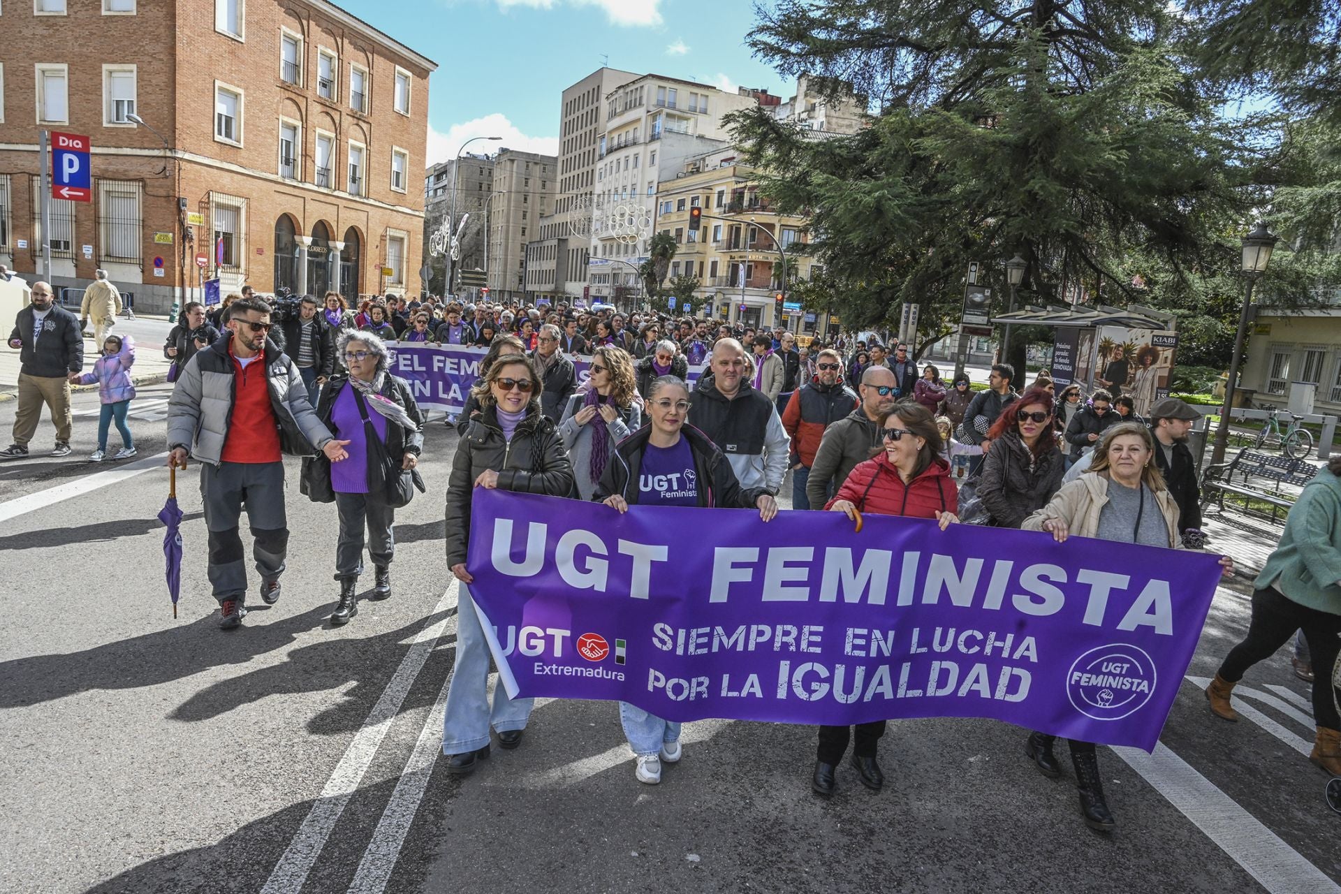 El 8M en Badajoz, en imágenes