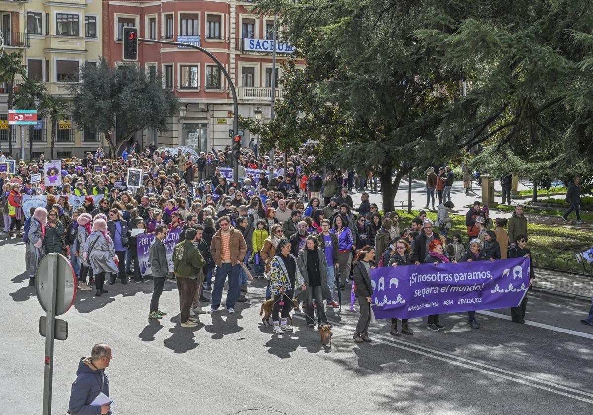 El 8M en Badajoz, en imágenes