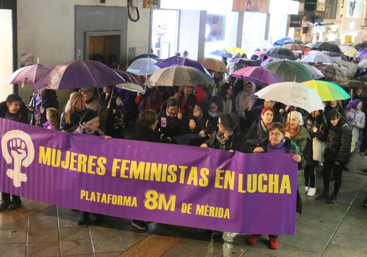 Protesta del 8M el año pasado en Mérida.