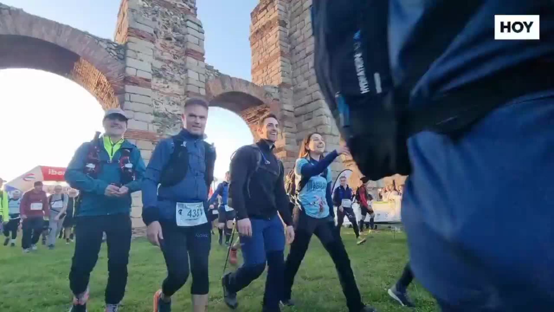 Millas romanas: 100 kilómetros por delante mirando al cielo