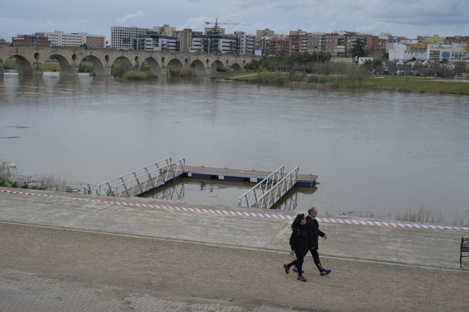 Así han quedado los parques de Extremadura tras la crecida del Guadiana