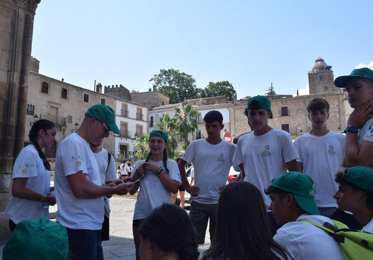 Integrantes de la Ruta Quetzal, el año pasado en Trujillo.