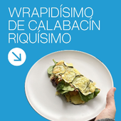Cena de wraps con verduras y queso sin lactosa
