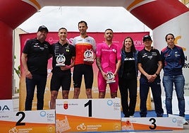 Rubén Tanco, en el podio de la Copa de España de Ceutí.