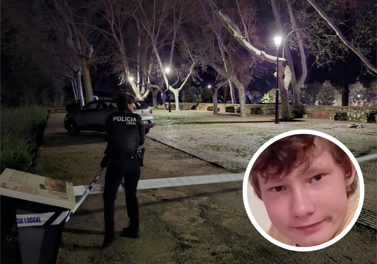 La Policía ha acordonado el parque de La Legión, próximo al lugar donde fue hallado muerto el menor.