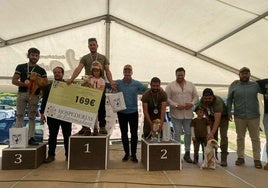 Pódium de los ganadores.