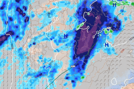 La borrasca Nuria pone en alerta a Extremadura por lluvia y tormentas