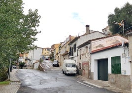 Barrio de San Lázaro en Plasencia, donde el pasado domingo hubo un tiroteo.