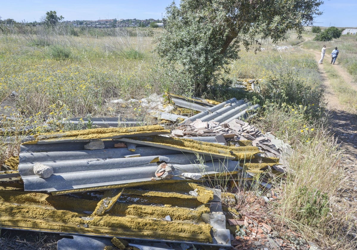 El Ayuntamiento de Badajoz recoge 44 vertidos ilegales de amianto en dos años