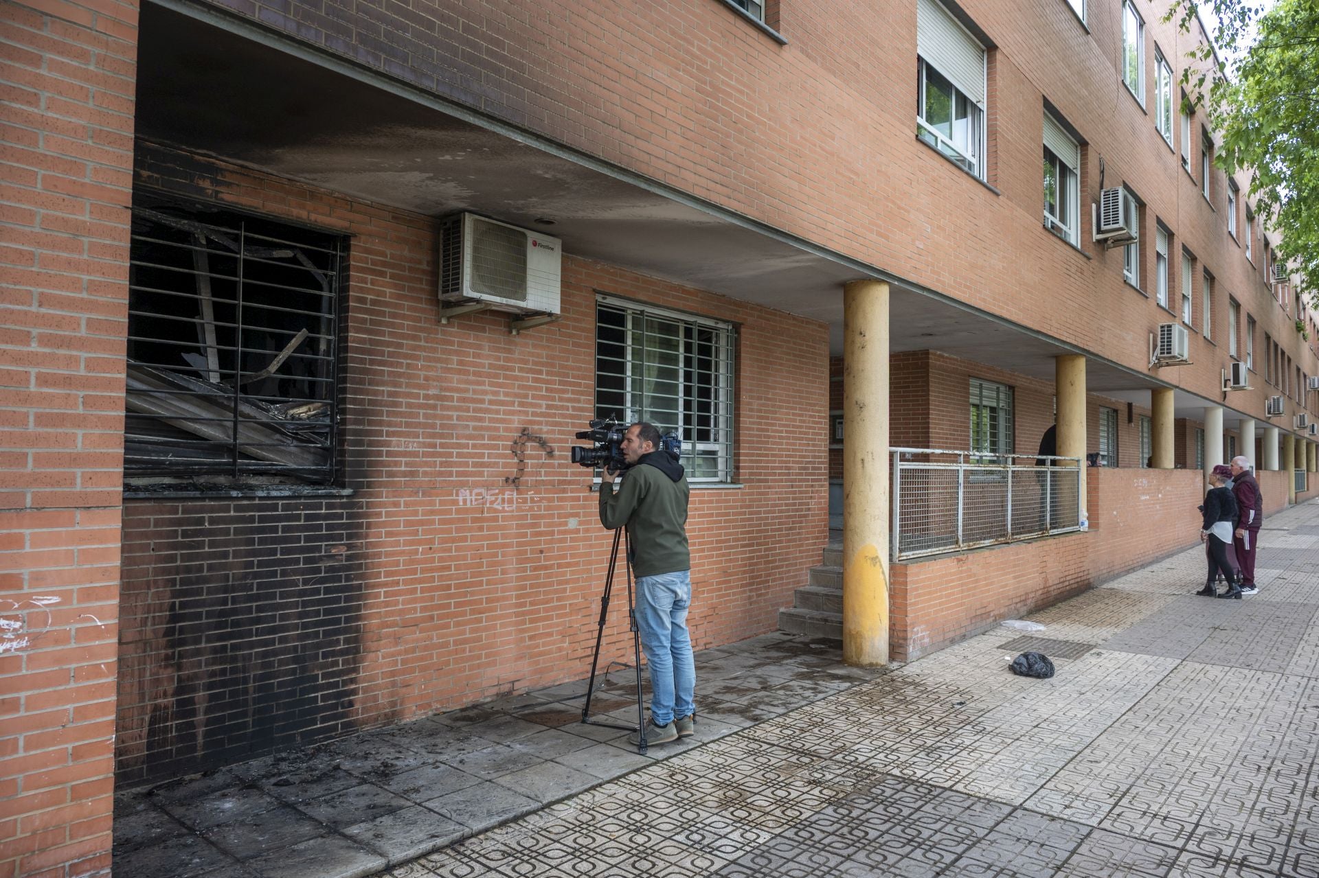 Así ha quedado la vivienda tras el incendio en el que han muerto dos perros