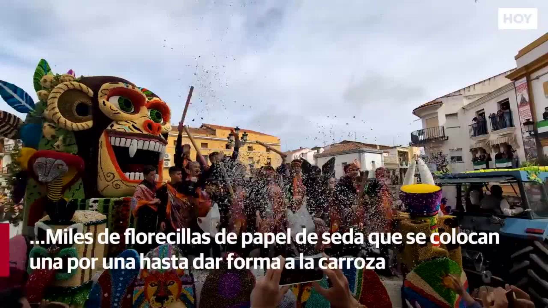 La Romería de Piedraescrita de Campanario reúne a ocho carrozas y más de 300 jinetes