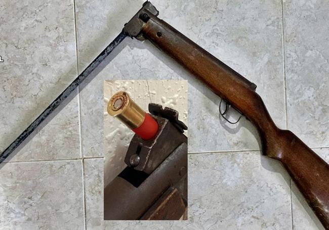 Arma utilizada en el suceso.