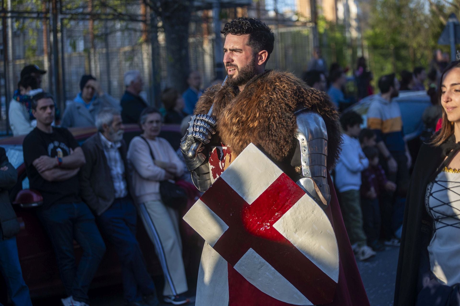 El desfile de San Jorge de Cáceres, en imágenes