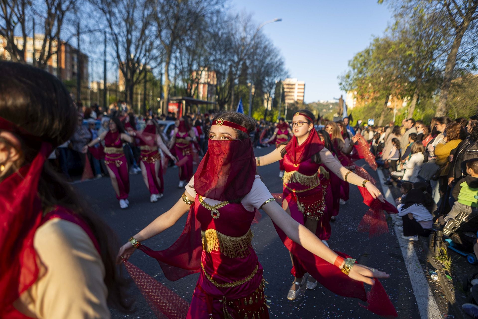 El desfile de San Jorge de Cáceres, en imágenes