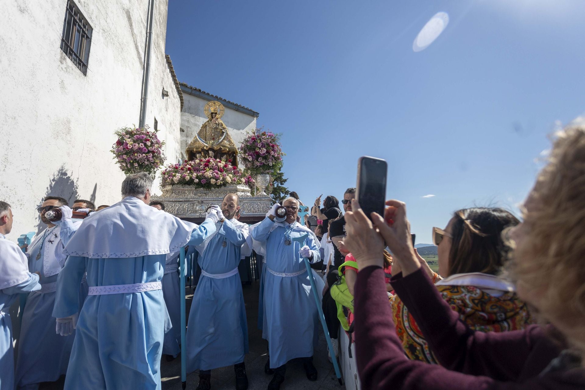 La bajada de la Virgen de la Montaña a la ciudad, en imágenes