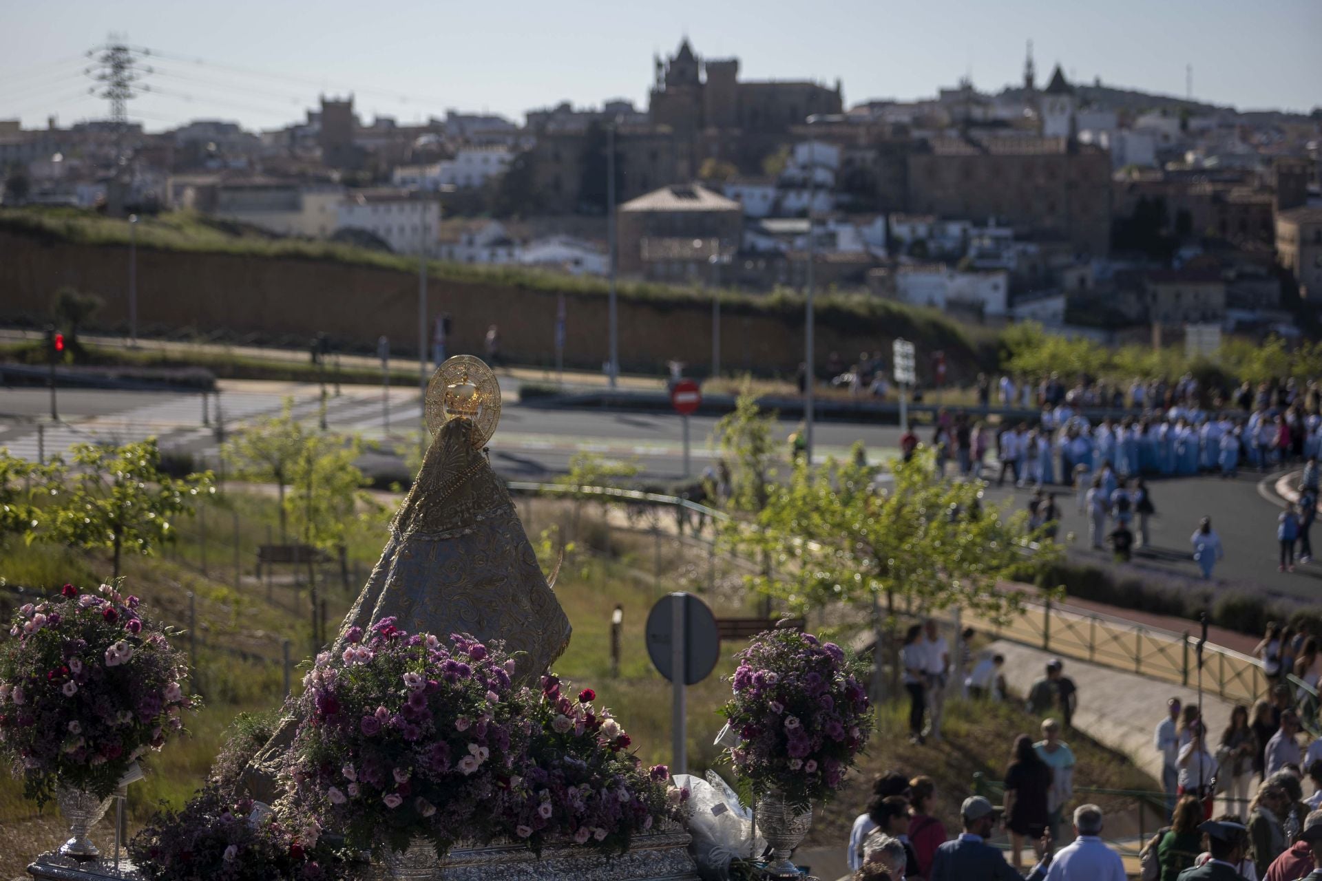 La bajada de la Virgen de la Montaña a la ciudad, en imágenes