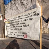 Fernando Campos, ante las oficinas de Gebidexsa en Cáceres.