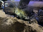 Este vehículo quedó completamente calcinado en Suerte de Saavedra.