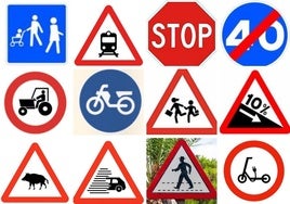Estas son algunas de las nuevas señales viales que incorporará Tráfico