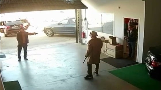 Imagen del vídeo de seguridad de la empresa.