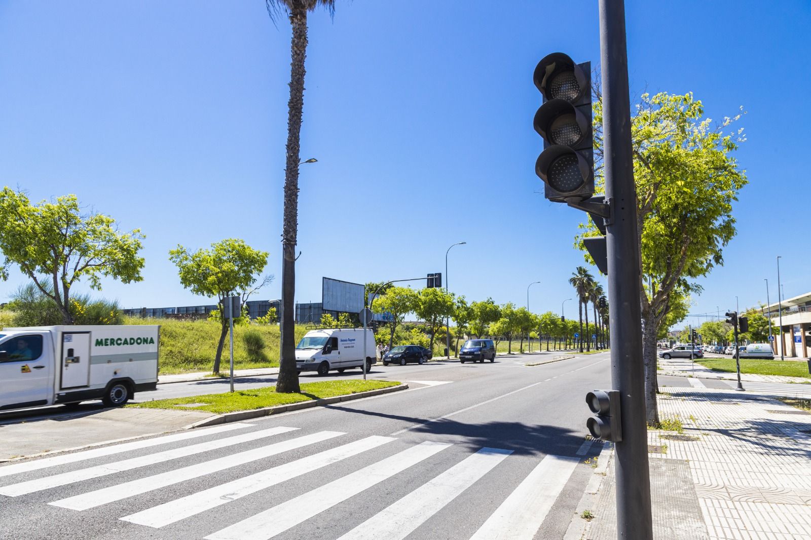 Semáforos sin funcionar en Badajoz