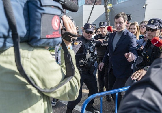 El hermano del presidente del Gobierno, David Sánchez, tras su declaración ante el juez.