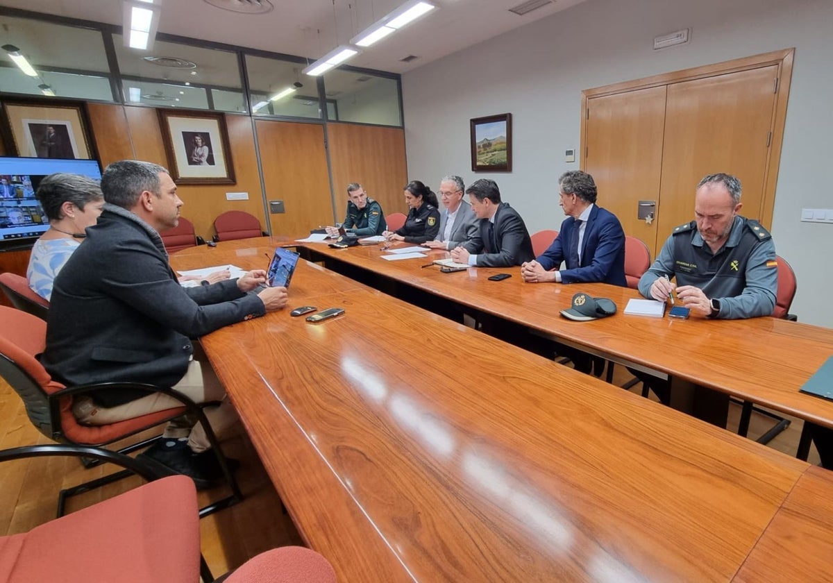 Reunión del Cecopi mantenida en la mañana de este miércoles.