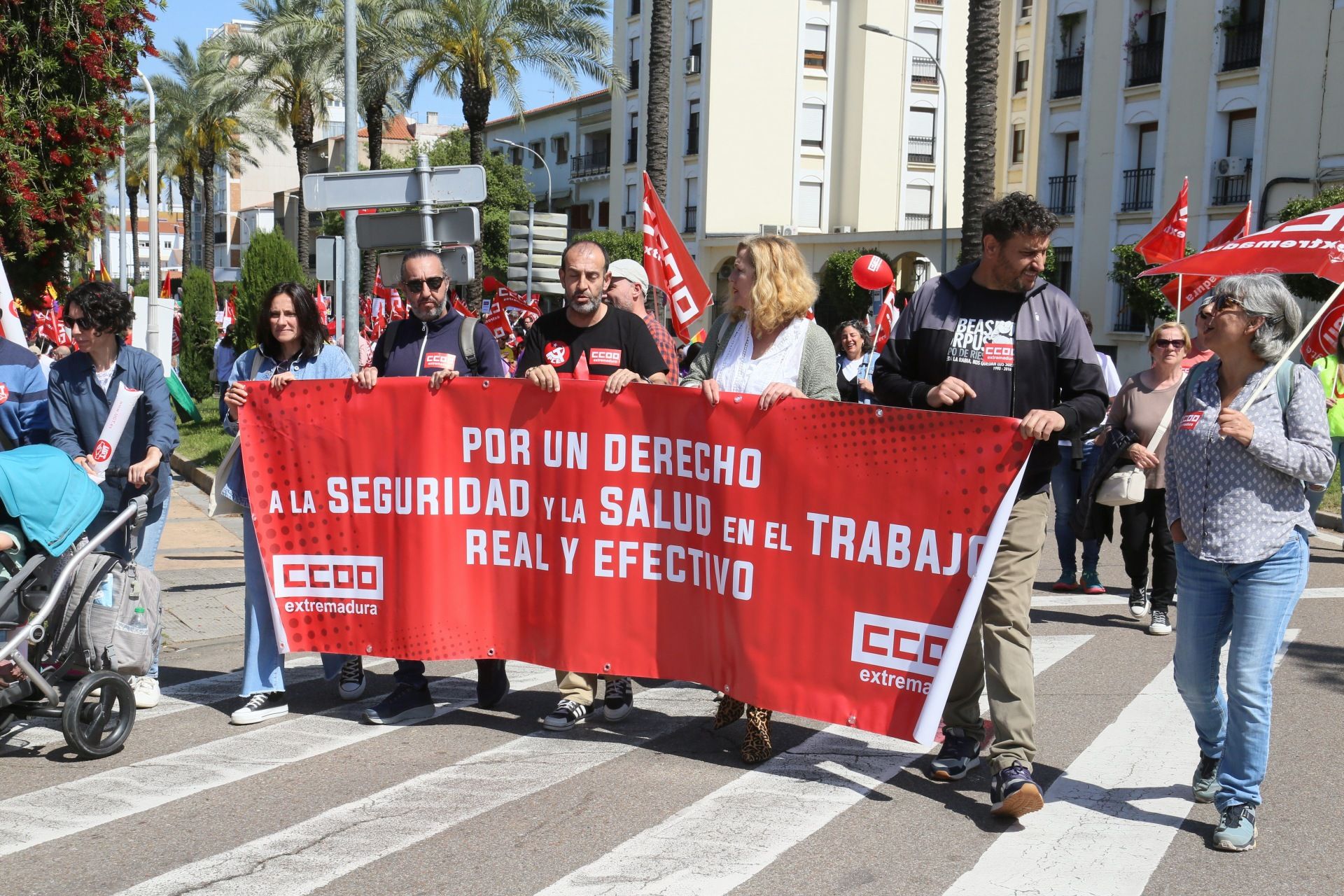 La manifestación del 1 de mayo de Mérida, en imágenes