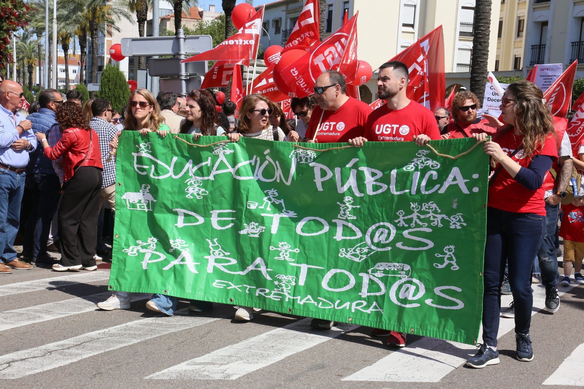 La manifestación del 1 de mayo de Mérida, en imágenes