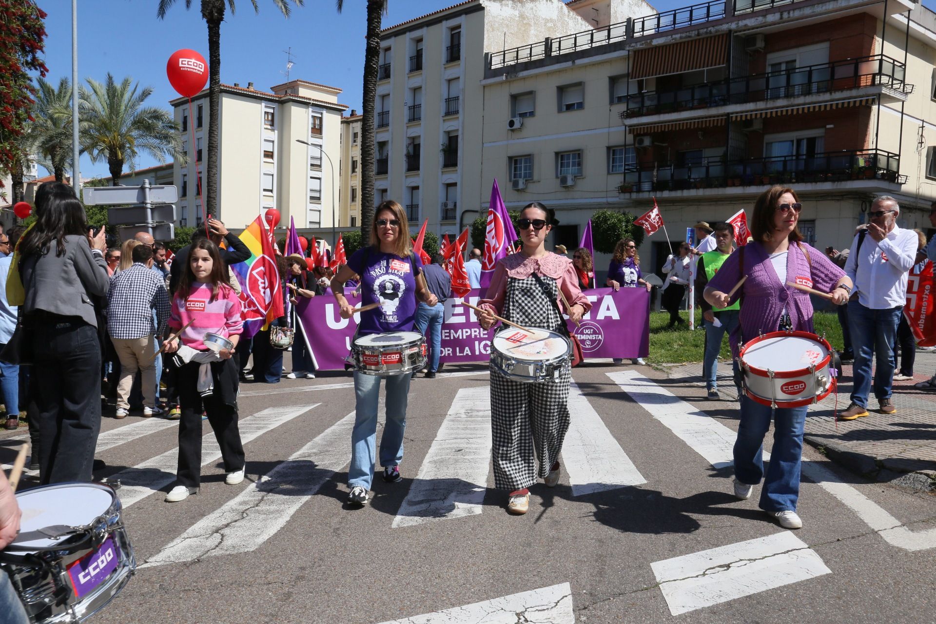 La manifestación del 1 de mayo de Mérida, en imágenes
